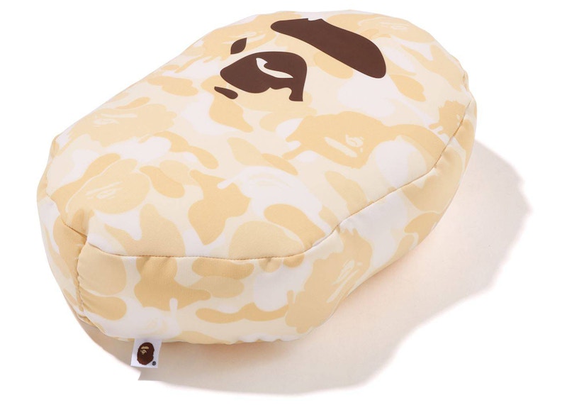 BAPE Valentine Chocolate Camo Ape Head Cushion Ivory