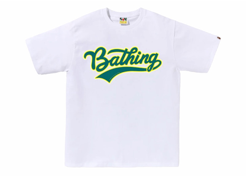 BAPE Varsity Baseball Logo Tee White