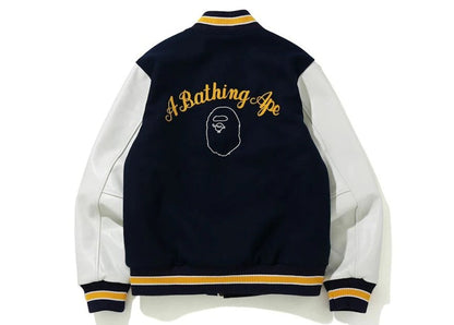 BAPE Varsity Jacket Navy