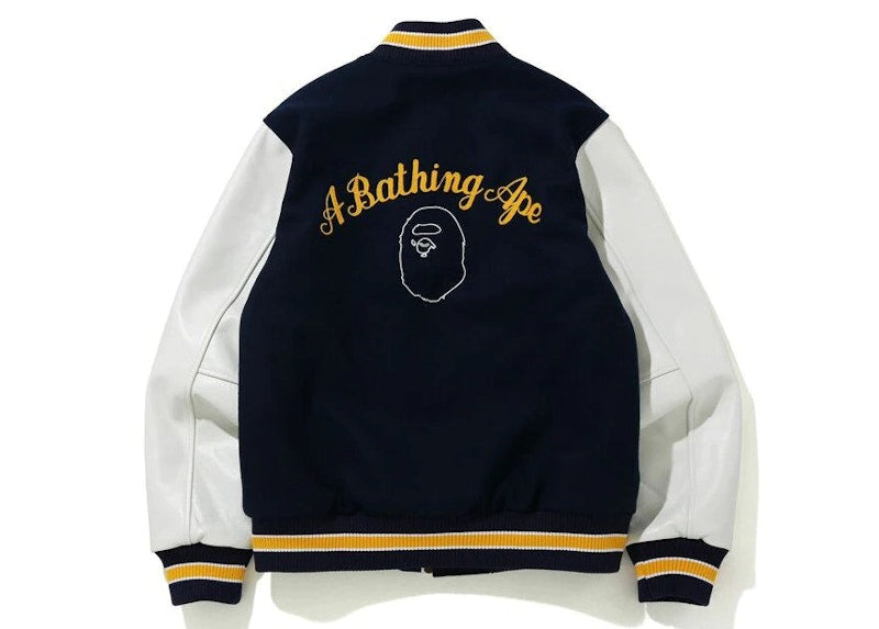 BAPE Varsity Jacket Navy