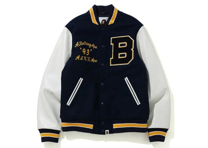 BAPE Varsity Jacket Navy