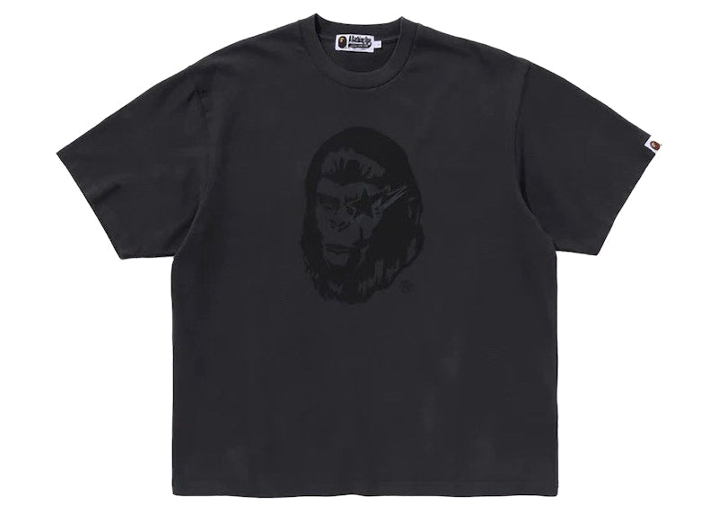 BAPE WGM Garment Dyed Relaxed Fit Tee Black