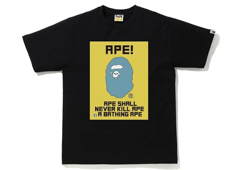 BAPE Water Print Tee Black