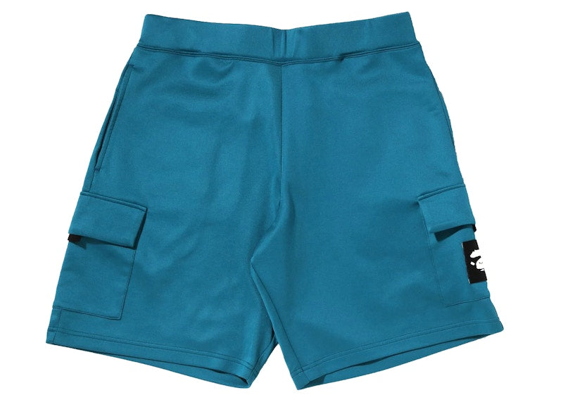 BAPE Wide Fit Double Knit Shorts Blue