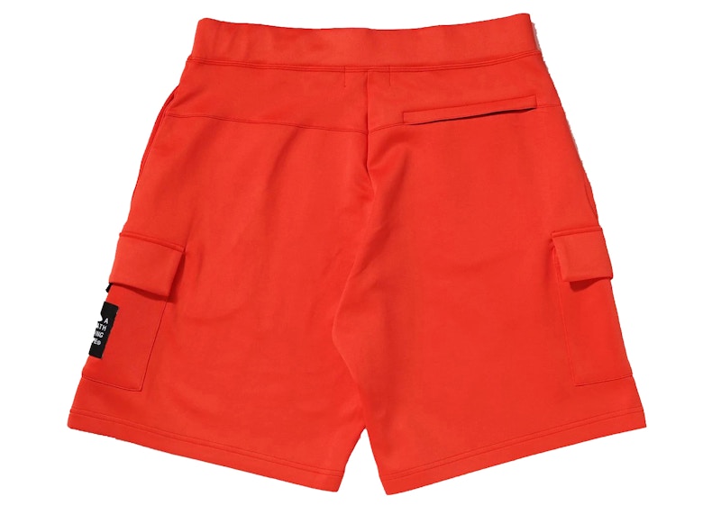 BAPE Wide Fit Double Knit Shorts Orange