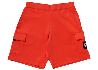 BAPE Wide Fit Double Knit Shorts Orange