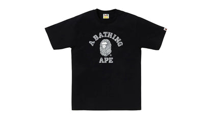 BAPE Wild Leopard Pattern College Tee Black/Gray