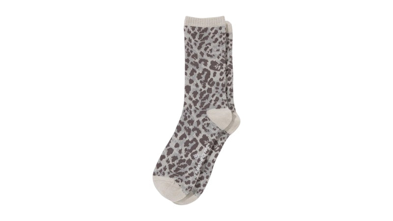 BAPE Wild Leopard Pattern Socks Gray