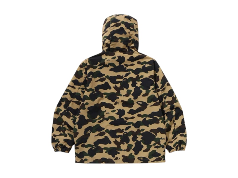 BAPE Windstopper Products Gore-Tex Labs 1st Camo Hoodie Jacket Yellow