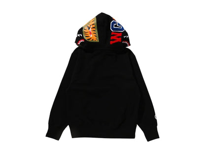 BAPE Women's 1st Camo Shark Full Zip Double Hoodie Black