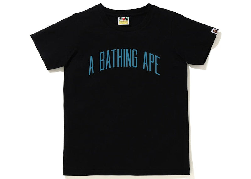 BAPE Womens A Bathing Ape Letter Tee Black