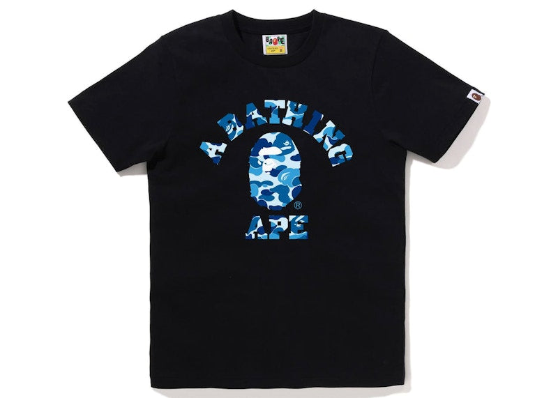 BAPE Women's ABC Camo College Tee Black Blue