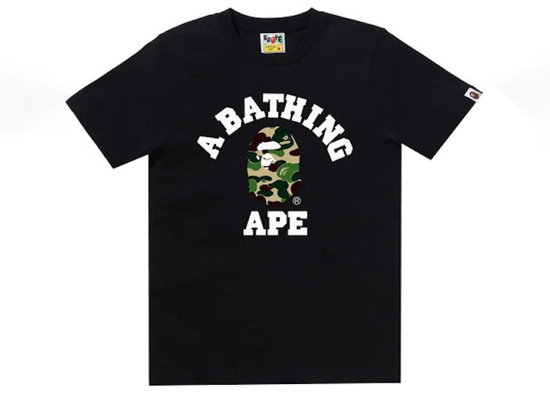 BAPE Women's ABC Camo College Tee Black/Green