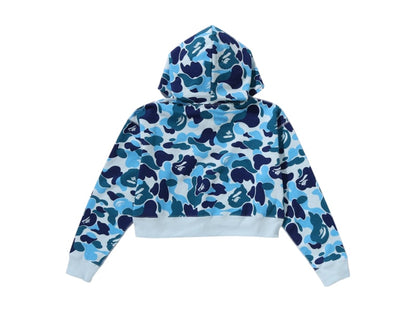 BAPE Women's ABC Camo Full Zip Hoodie Blue