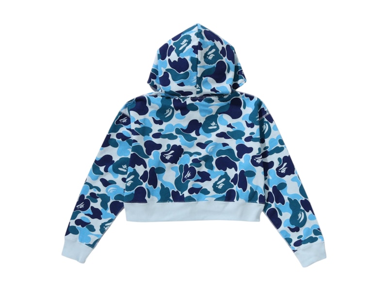 BAPE Women's ABC Camo Full Zip Hoodie Blue