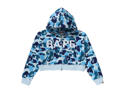 BAPE Women's ABC Camo Full Zip Hoodie Blue