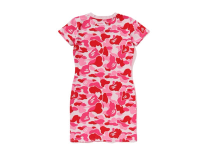 BAPE Women's ABC Camo Jersey Dress Pink