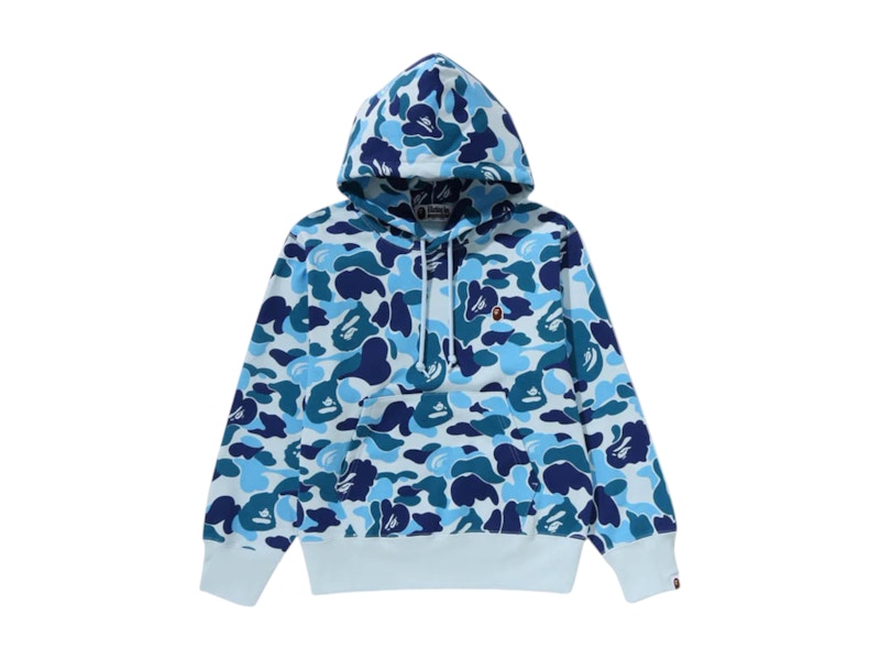 BAPE Women's ABC Camo One Point Pullover Hoodie Blue