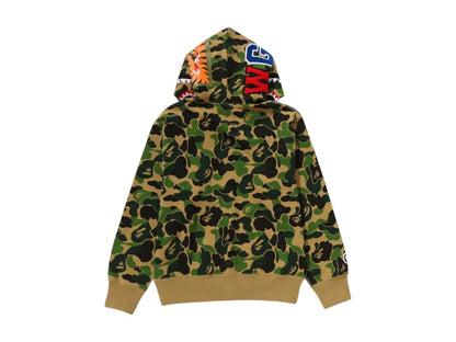 BAPE Women's ABC Camo Shark Full Zip Hoodie Green