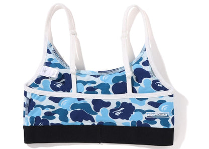 BAPE Womens ABC Camo Sport Bra Blue