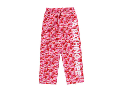 BAPE Women's ABC Camo Track Pants Pink