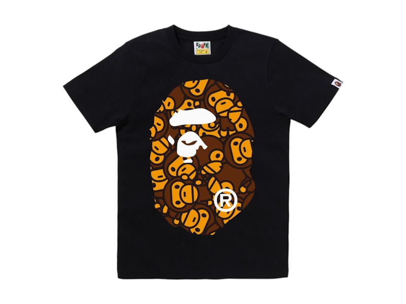 BAPE Women's All Baby Milo Big Ape Head Tee Black