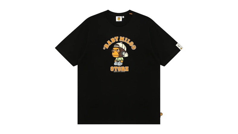 BAPE Women's Baby Milo Graphic Print I Tee (SS25) Black
