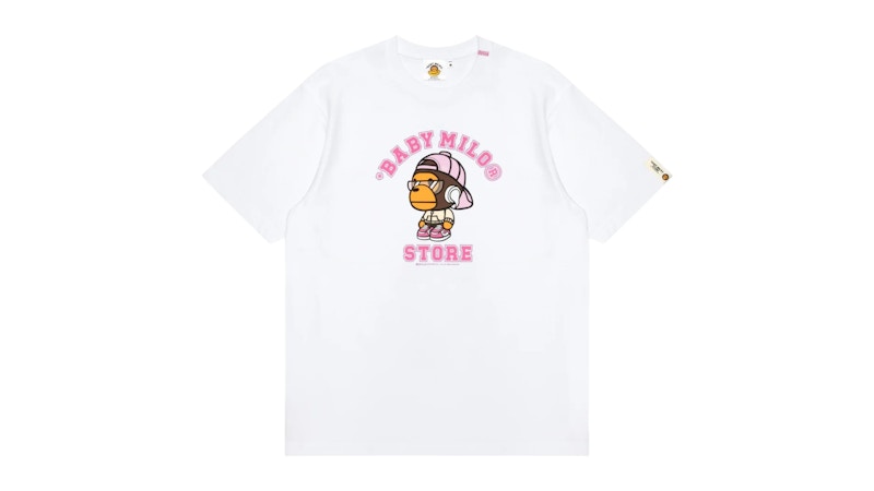 BAPE Women's Baby Milo Graphic Print I Tee (SS25) White