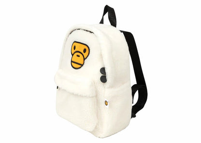 BAPE Women's Baby Milo Mini Fur Backpack Ivory