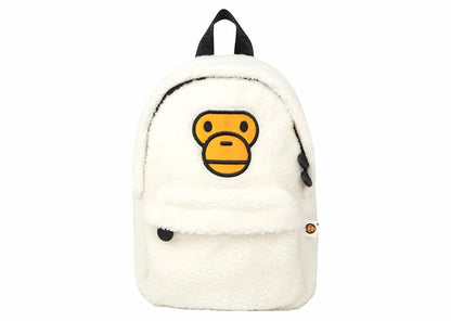 BAPE Women's Baby Milo Mini Fur Backpack Ivory