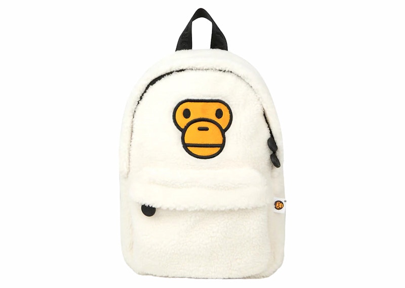 BAPE Women's Baby Milo Mini Fur Backpack Ivory