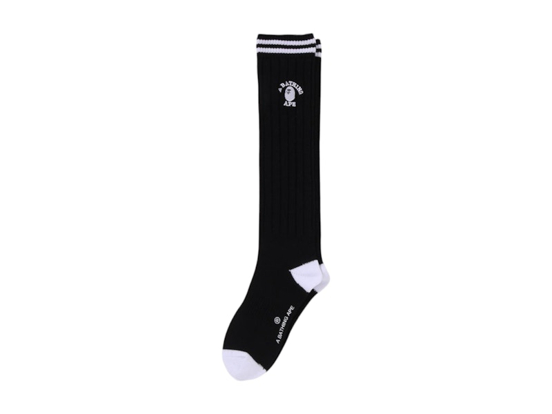 BAPE Women's College Loose Socks Black