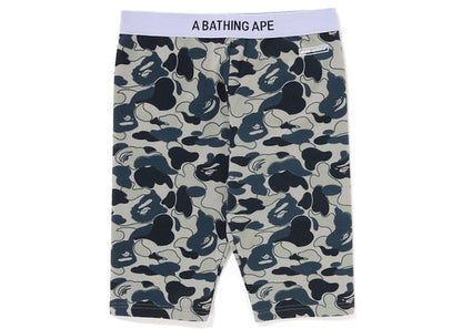 BAPE Womens Cookie Camo 2 Biker Shorts Beige