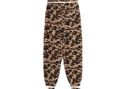 BAPE Womens Cookie Camo 2 Oversized Sweatpants Brown