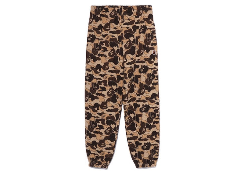 BAPE Womens Cookie Camo 2 Oversized Sweatpants Brown