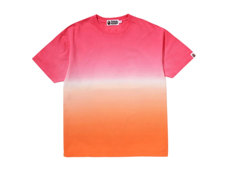 BAPE Women's Gradation Big College Oversized Tee Pink