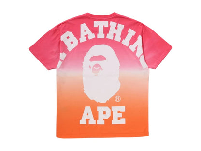 BAPE Women's Gradation Big College Oversized Tee Pink