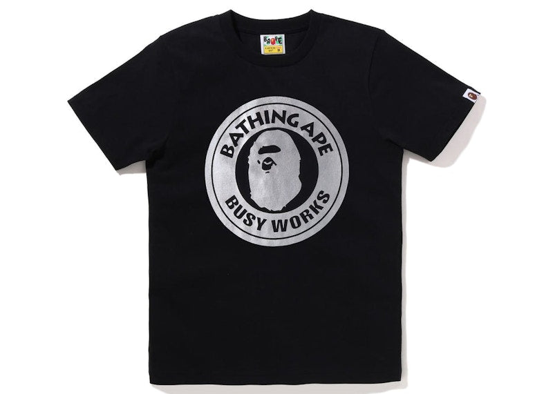 BAPE Womens Hologram Busy Works Tee Black