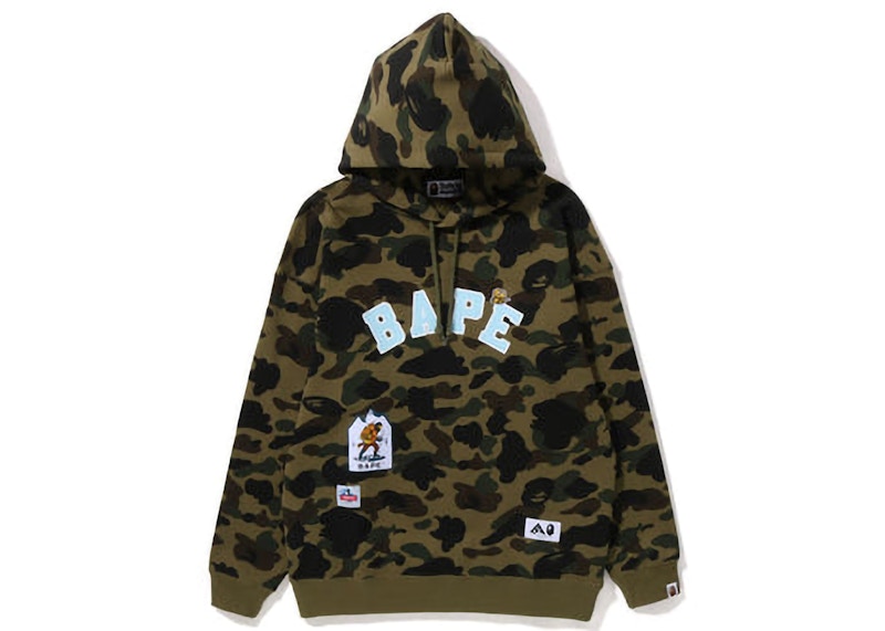 BAPE Women's Multi Label 1st Camo Oversized Hoodie Green
