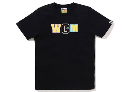 BAPE Womens New Multi Camo WGM Shark Tee Black