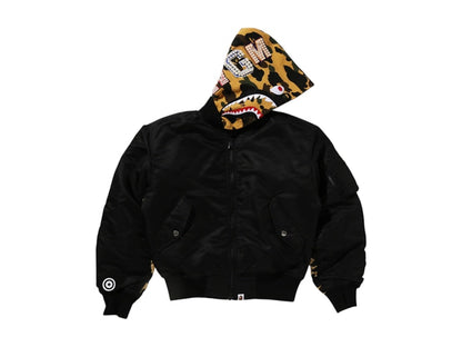 BAPE Women's Shark MA-1 Hoodie Black