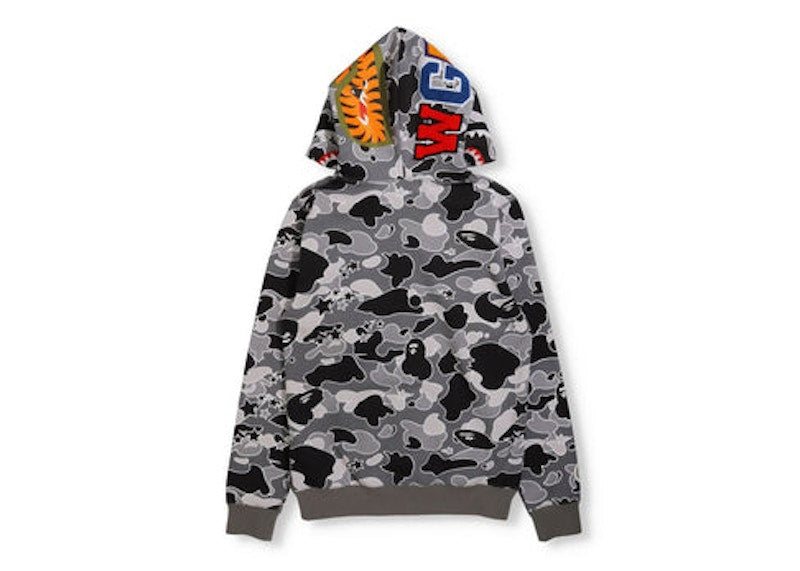 BAPE Women's Sta Camo Shark Full Zip Hoodie Black
