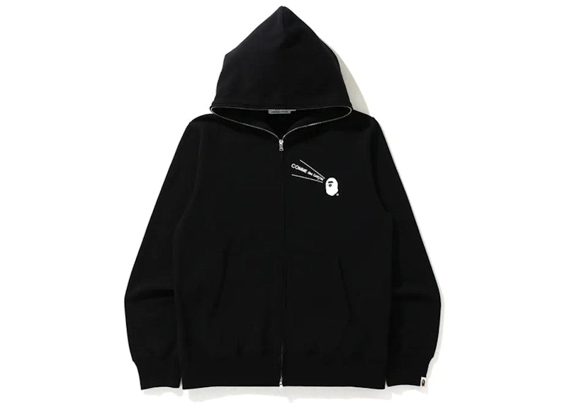 BAPE X CDG Osaka Full Zip Hoodie Black