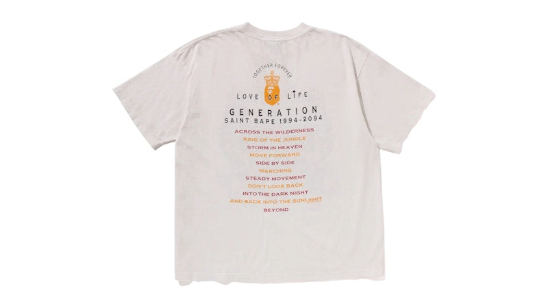 BAPE X Saint Mxxxxxx Generation Tee White