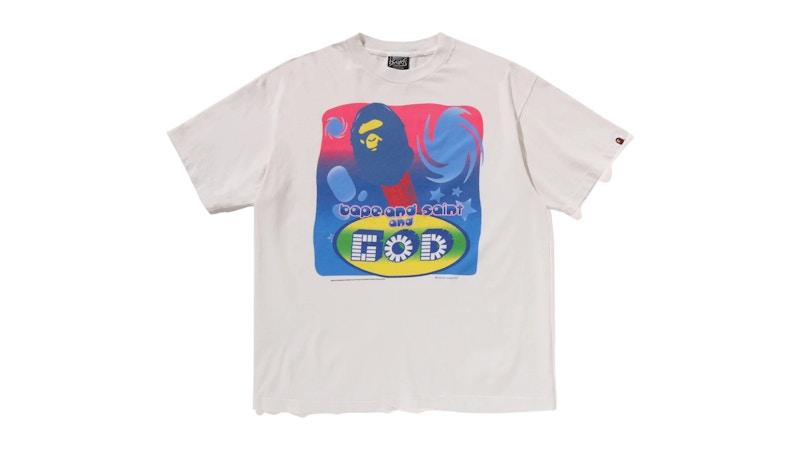 BAPE X Saint Mxxxxxx God Tee White