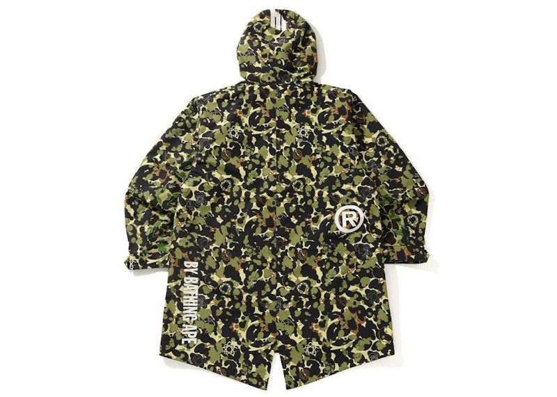 BAPE x UNKLE MWA CAMO M-51 Hoodie Jacket Green