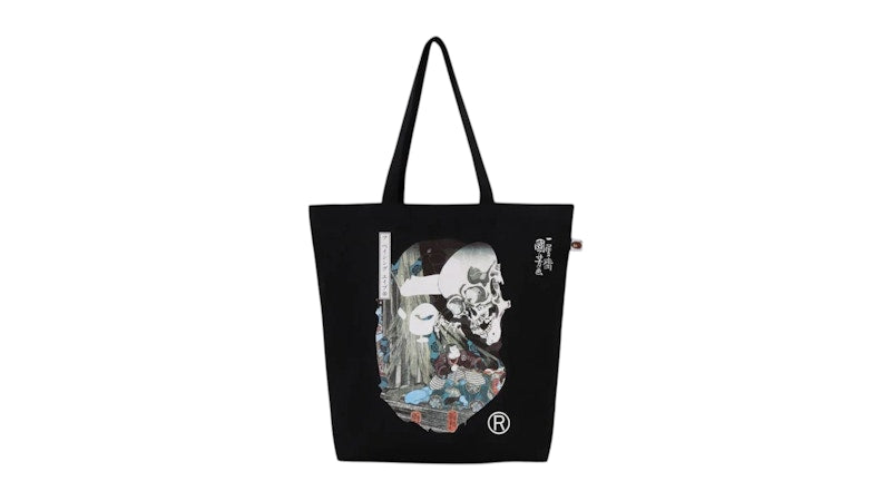 BAPE X Ukiyo-E Tote Bag Black
