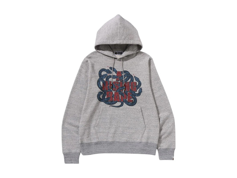 BAPE Year Of Snake Pullover Hoodie Grey