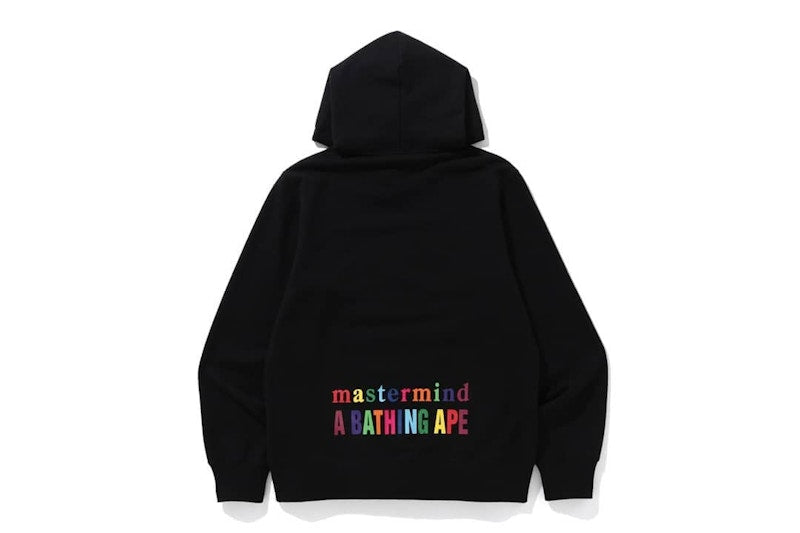 BAPE vs. Mastermind Rainbow Logo Pullover Hoodie Black
