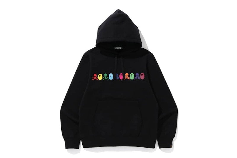 BAPE vs. Mastermind Rainbow Logo Pullover Hoodie Black